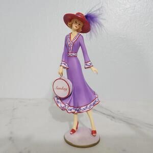2/$50 Hamilton Collection Hat Worn on Sabbath Day Figurine 222A Hats of the Week